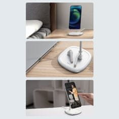 BASEUS Swan MagSafe magnetni brezžični polnilnik 15W, črna