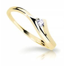 Cutie Diamonds Očarljiv prstan iz rumenega zlata z diamantom DZ6818-1718-00-X-1 (Obseg 52 mm)