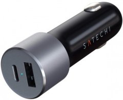 Satechi Satechi ST-TCPDCCM Type-C PD Car Charger, 72 W, siv