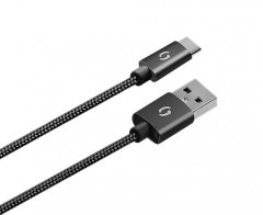 Aligator Pametni avtomobilski polnilec 3,4 A, 2xUSB, pametni IC, črn, kabel USB-C