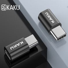 Kaku adapter USB-C / Micro USB, črna