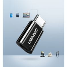 Ugreen adapter Micro USB / USB-C, črna
