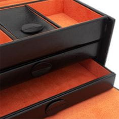 Friedrich Lederwaren Dizajn črna škatla za nakit Boho 20132-2