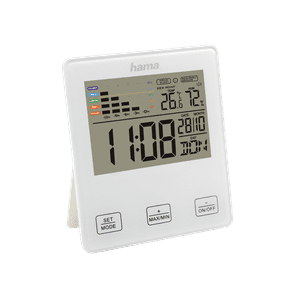 Hama TH-10 digitalni termo-higrometer, notranji, bel (176967)