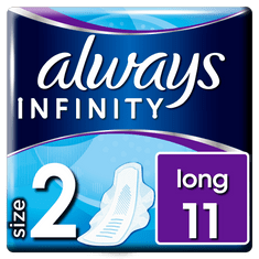 Always Infinity Long Wing vložki, 11 kos