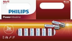 Philips Power Alkaline Blister baterije, AA, 12 Kos