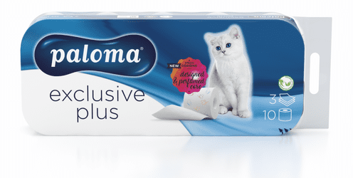 Paloma Exclusive toaletni papir, tisk, 10 kosov
