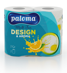Paloma Multi Fun Design & Aroma papirnate brisače, 2 slojne, 2 kosa