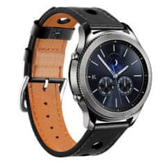 BStrap Leather Italy pašček za Samsung Galaxy Watch 3 45mm, black