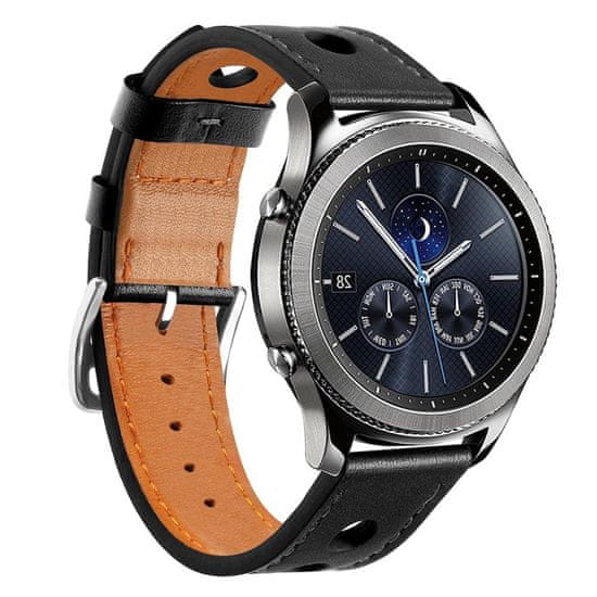 BStrap Leather Italy pašček za Huawei Watch GT3 46mm, black
