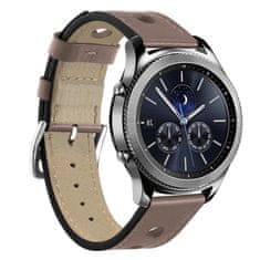 BStrap Leather Italy pašček za Huawei Watch GT/GT2 46mm, khaki brown