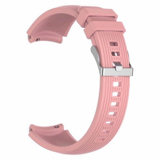 BStrap Silicone Davis pašček za Huawei Watch GT 42mm, salmon pink