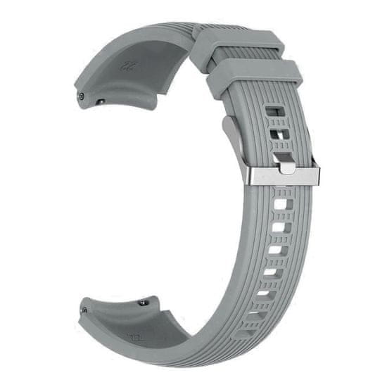 BStrap Silicone Davis pašček za Samsung Galaxy Watch 3 45mm, dark gray