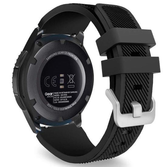 BStrap Silicone Sport pašček za Samsung Galaxy Watch 3 45mm, black