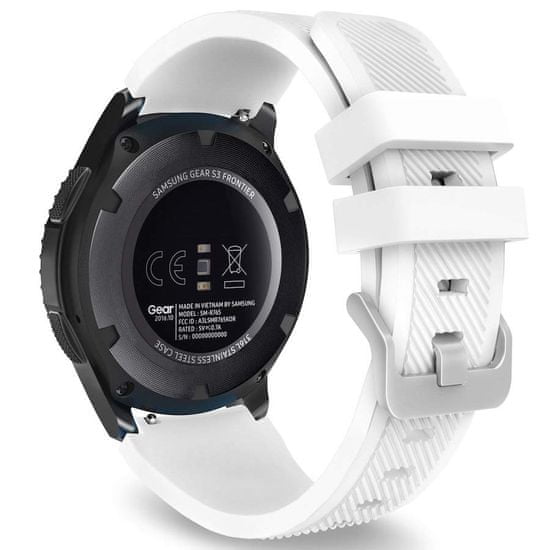 BStrap Huawei Watch GT3 46mm Silicone Sport pašček, White