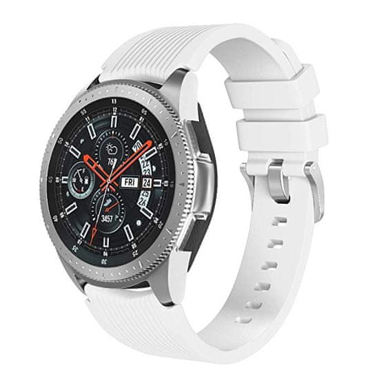 BStrap Silicone Davis pašček za Garmin Vivoactive 4, white