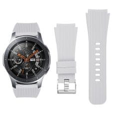 BStrap Silicone Davis pašček za Samsung Galaxy Watch 3 45mm, white