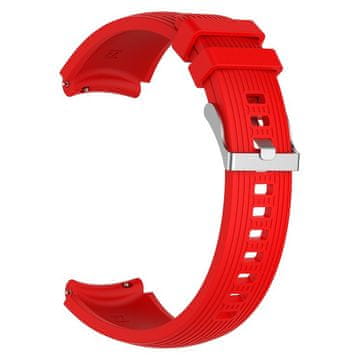 BStrap Silicone Davis pašček za Xiaomi Haylou Solar LS05, red