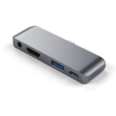 Satechi Mobile Pro USB-C hub za iPad Pro, 4 vhodi, Space Grey