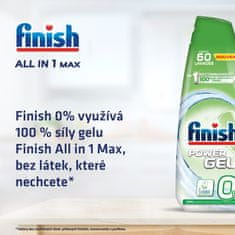 Finish 0% gel za pomivanje posode, 900 ml
