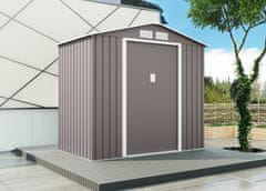 IWHOME Vrtna hiška ARES svetlo siva 2,71 m² z drsnimi vratirenov način