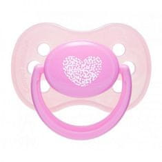 Canpol babies Silikonski dudelec Cherry 18m+ Pastelne barve - roza