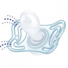Chicco Dojenček Physio Light silikon 2-6m deklica - ptica/tukan 2 kosa