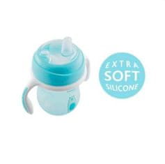 CHICCO Prehodni učni lonček z ročaji 200 ml rumene barve 4m+