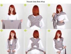 Boba Otroška nosilka/šata Classic Wrap Organic - Temno siva