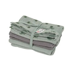 Lodger Muslin Swaddler Plenice Flame Tribe 3 pakiranja 70 x 70 cm Silt Green
