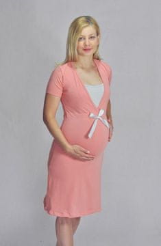 Nika INTIMA 043 lososova nočna srajca z metuljčkom M