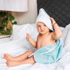 BabyOno Frotirna brisača s kapuco modra 100x100 cm