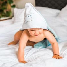 BabyOno Frotirna brisača s kapuco modra 100x100 cm