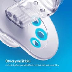 LOVI Dinamični silikonski dudelec Divja duša 0-3 m 2 kosa deček