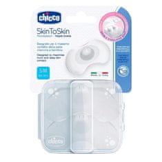 Chicco SkinToSkin silikonski ščitnik za bradavice 2 kosa S/M