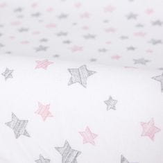 Ceba Baby CEBA Prevleka za previjanje 50x70-80 cm 2 kosa Candy Pink + Pink Stars