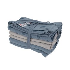 Lodger Muslin Swaddler Plenice Flame Tribe 3 pakiranja 70 x 70 cm Ocean