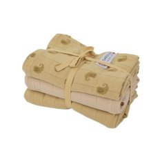 Lodger Muslin Swaddler Plenice Flame Tribe 3 pakiranja 70 x 70 cm Pesek