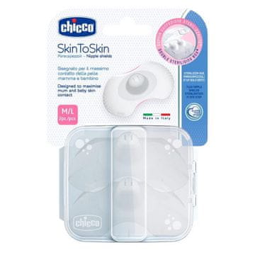 Chicco SkinToSkin silikonska zaščita za bradavice 2 kosa M/L