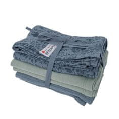 Lodger Muslin Swaddler Swaddler Flower Tribe 3 pakiranja 70 x 70 cm Ocean