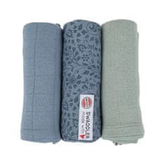 Lodger Muslin Swaddler Swaddler Flower Tribe 3 pakiranja 70 x 70 cm Ocean