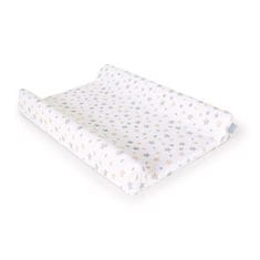 Ceba Baby Prevleka za previjalno podlogo 50x70-80 cm 2 kosa Svetlo siva+Rumene zvezdice
