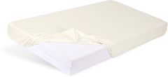 BabyMatex Nepremočljiva rjuha z elastiko Bambus svetlo bež 60x120 cm