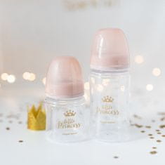Canpol babies Royal Baby steklenička s širokim ustjem 120 ml roza