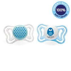 Chicco Silikonski dude Physio Light 2-6m deček - pike/dude 2 kosa