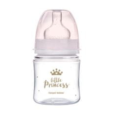 Canpol babies Royal Baby steklenička s širokim ustjem 120 ml roza