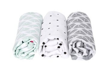 Motherhood Muslin plenice 3pcs Mint Boats 70x80 cm