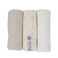Lodger Muslin Swaddler Swaddler Flower Tribe 3 pakiranja 70 x 70 cm Breza