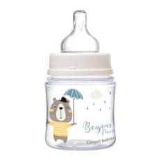 Canpol babies Steklenička s širokim ustjem Bonjour Paris 120 ml modra