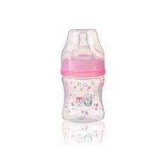 BabyOno Antikolična steklenička Classic pink 120 ml 0m+